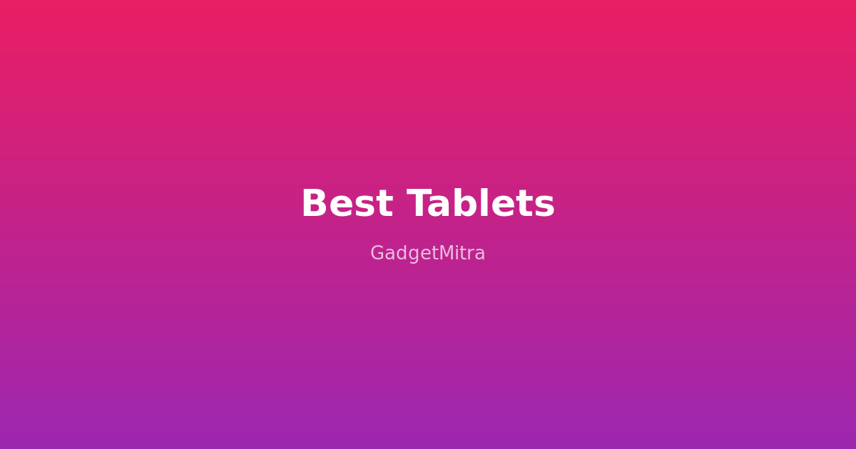 Best budget tablets under ₹20,000 in India 2026 — comparison of top 7 picks from Redmi, Motorola, OnePlus, realme, Samsung, and Lenovo